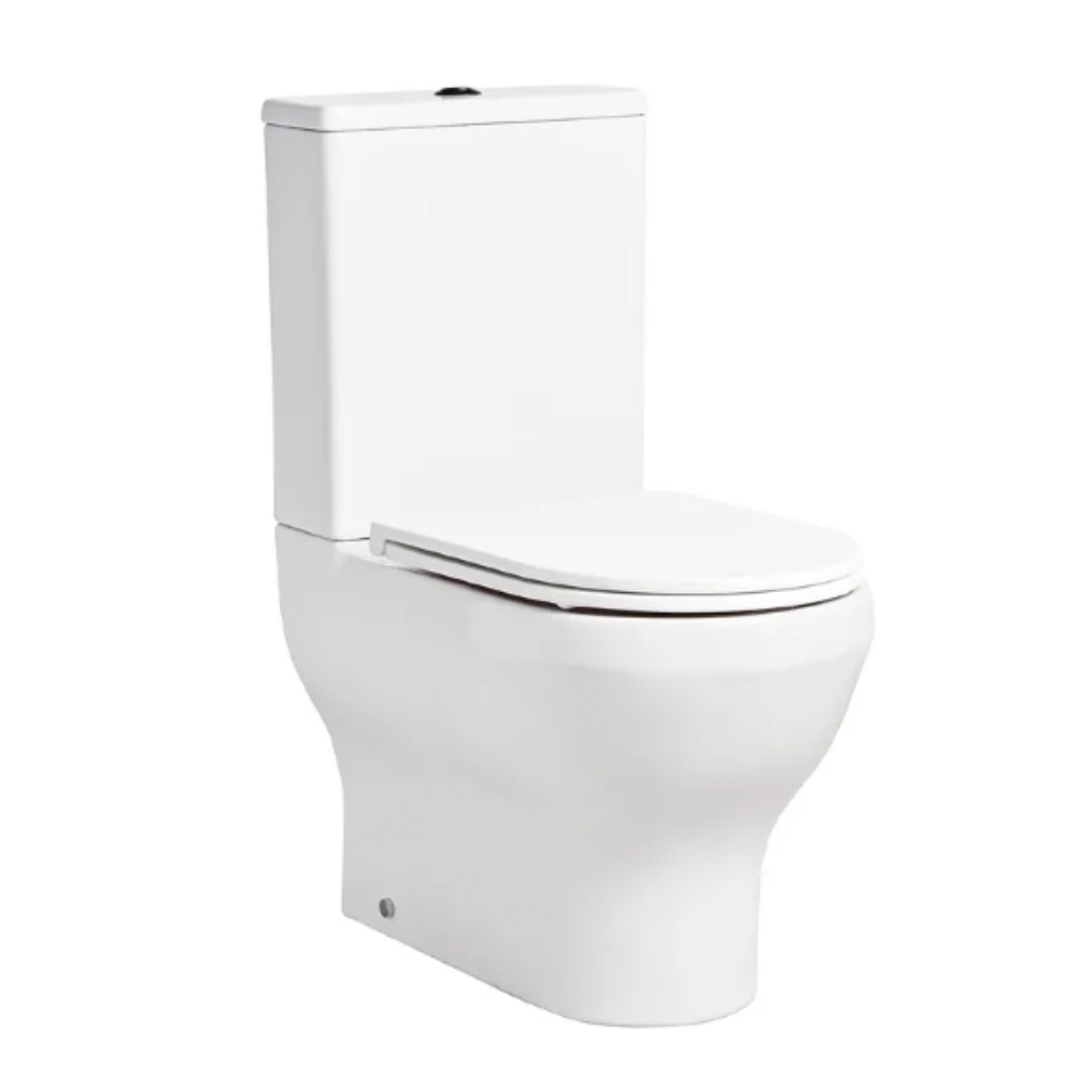 Product cut out image of the Tavistock Micra Evo Close Coupled Back to Wall Toilet